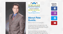 Desktop Screenshot of petegustis.com